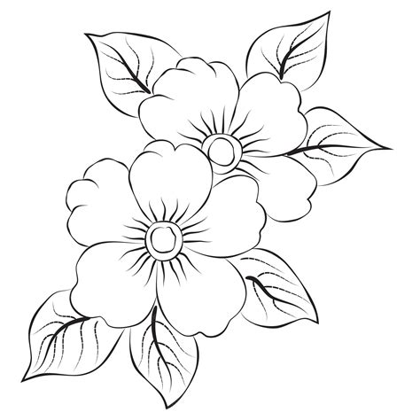 easy black and white drawings.